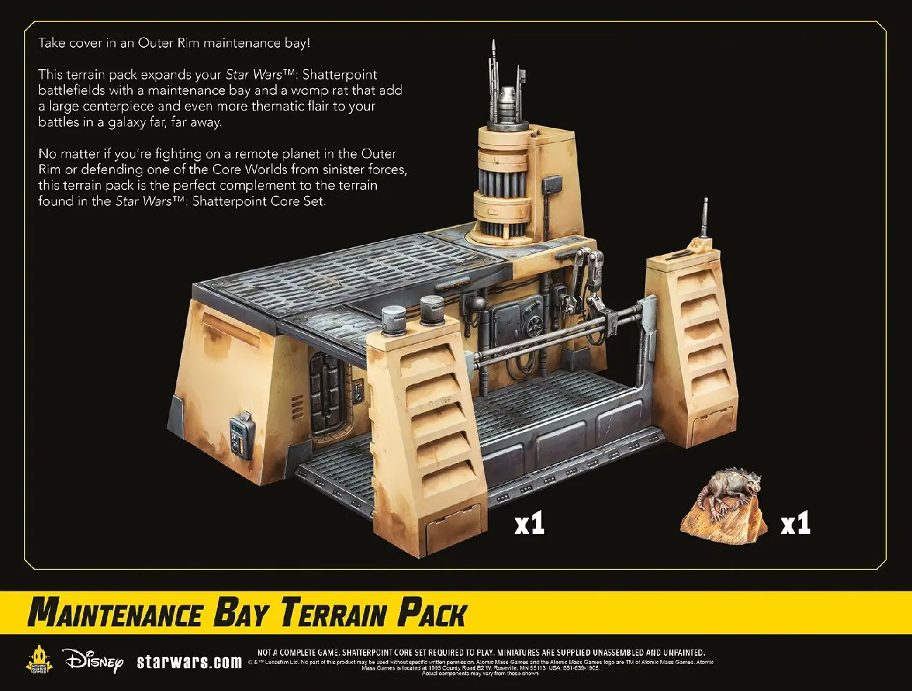 Bild: 841333122638 | Star Wars: Shatterpoint Maintenance Bay Terrain Pack | Will Shick