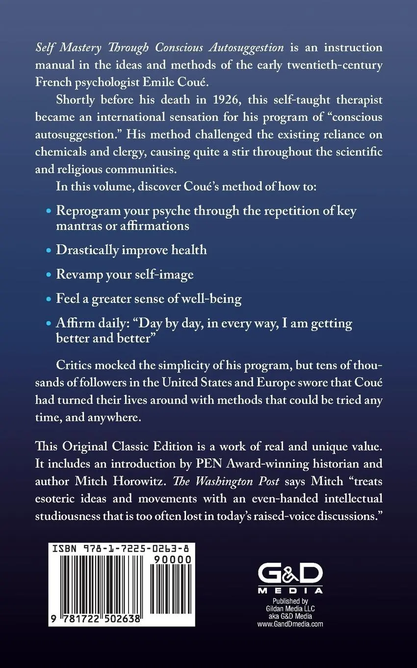Rückseite: 9781722502638 | Self-Mastery Through Conscious Autosuggestion (Original Classic...
