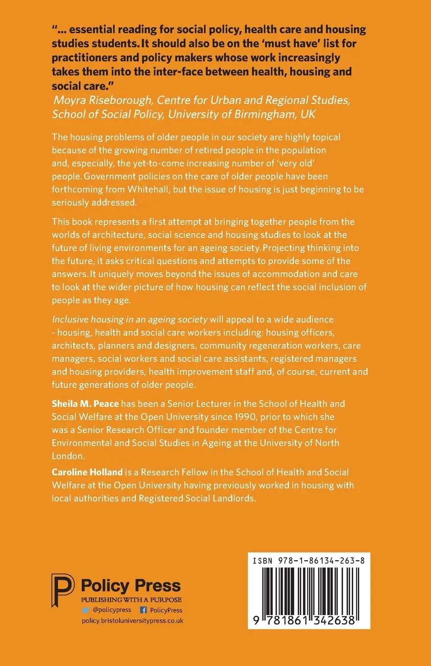 Rückseite: 9781861342638 | Inclusive housing in an ageing society | Innovative approaches | Buch
