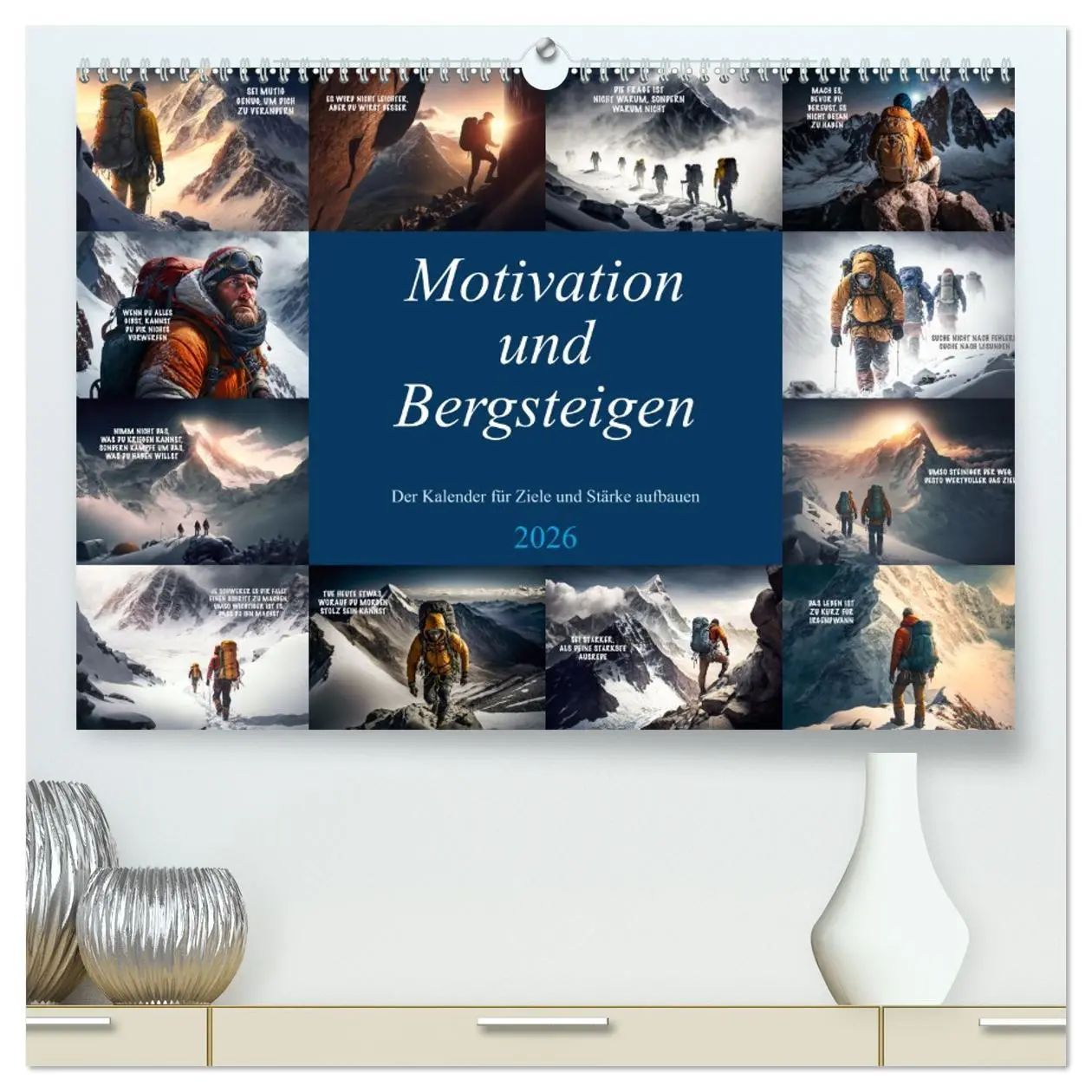 Cover: 9783457532638 | Motivation und Bergsteigen (hochwertiger Premium Wandkalender 2026...