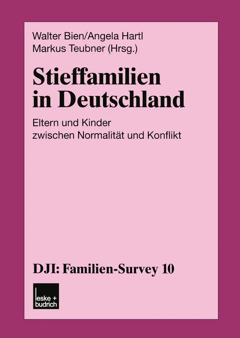 Cover: 9783810032638 | Stieffamilien in Deutschland | Walter Bien (u. a.) | Taschenbuch