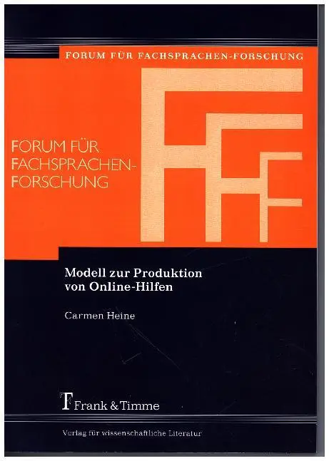 Cover: 9783865962638 | Modell zur Produktion von Online-Hilfen | Carmen Heine | Taschenbuch