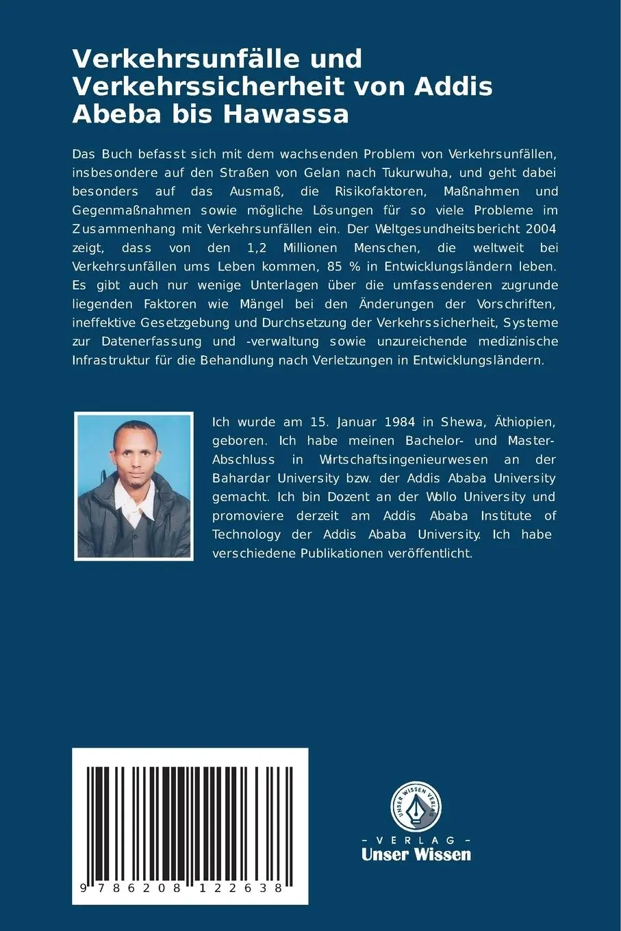 Rückseite: 9786208122638 | Verkehrsunfälle und Verkehrssicherheit von Addis Abeba bis Hawassa