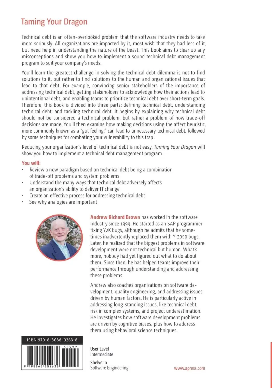 Rückseite: 9798868802638 | Taming Your Dragon | Addressing Your Technical Debt | Brown | Buch