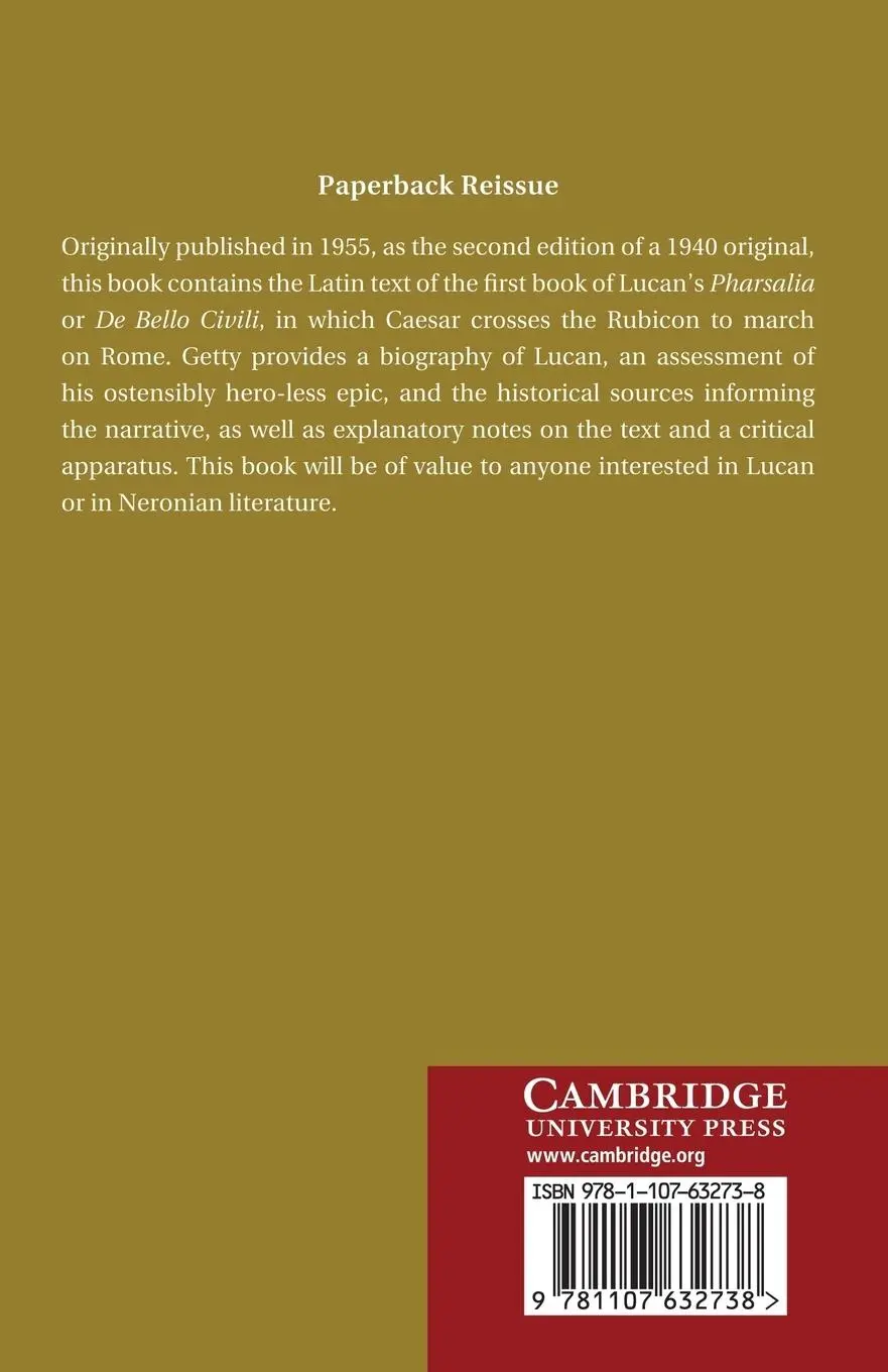 Rückseite: 9781107632738 | de Bello Civili I | R. J. Getty | Taschenbuch | Englisch | 2013