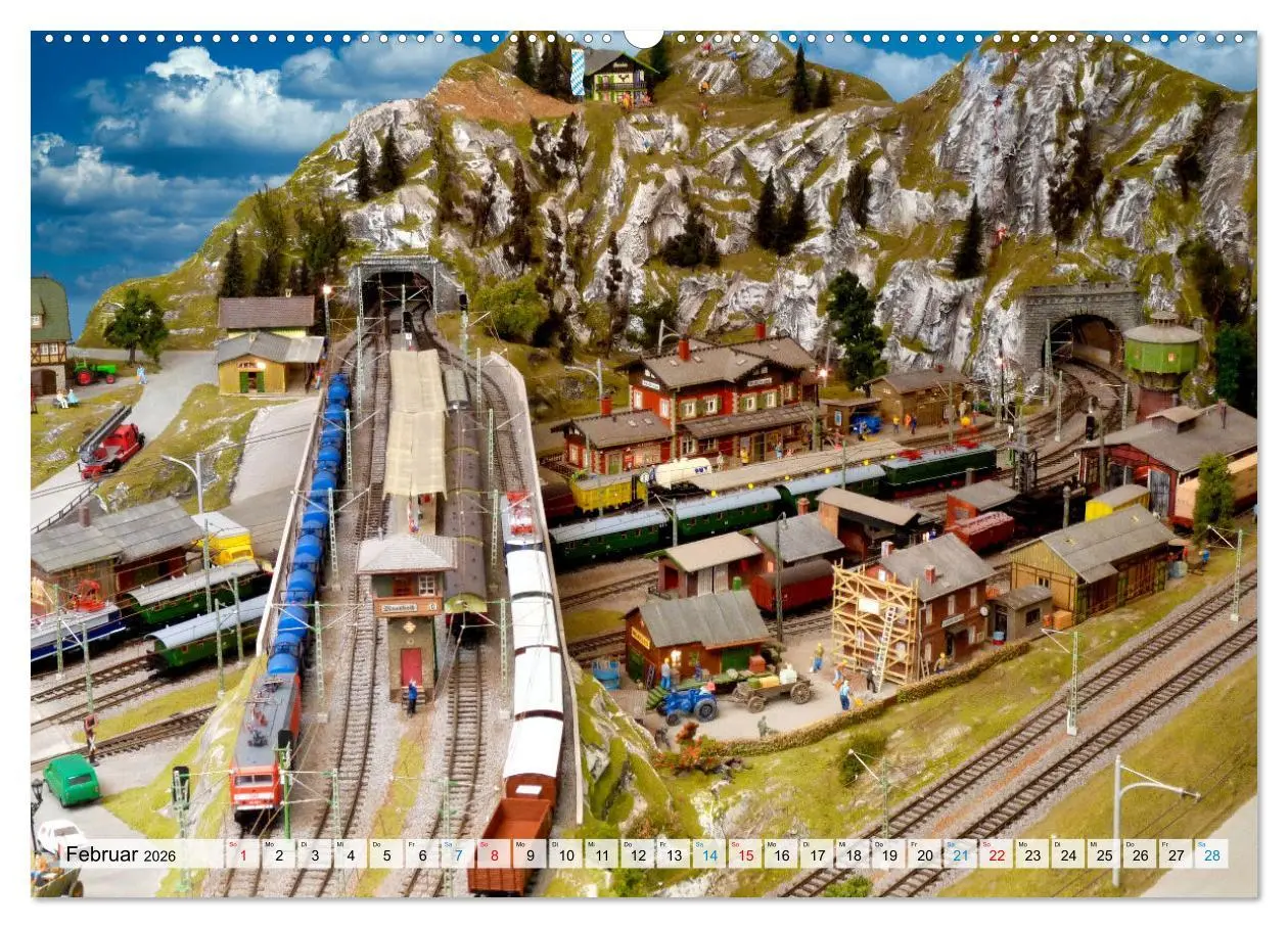 Bild: 9783457382738 | Retro Modellbahnanlagen (hochwertiger Premium Wandkalender 2026 DIN...