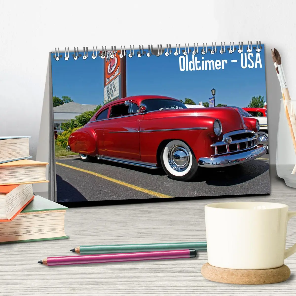 Bild: 9783516162738 | Ami Schlitten 2026 (Tischkalender 2026 DIN A5 quer), CALVENDO...