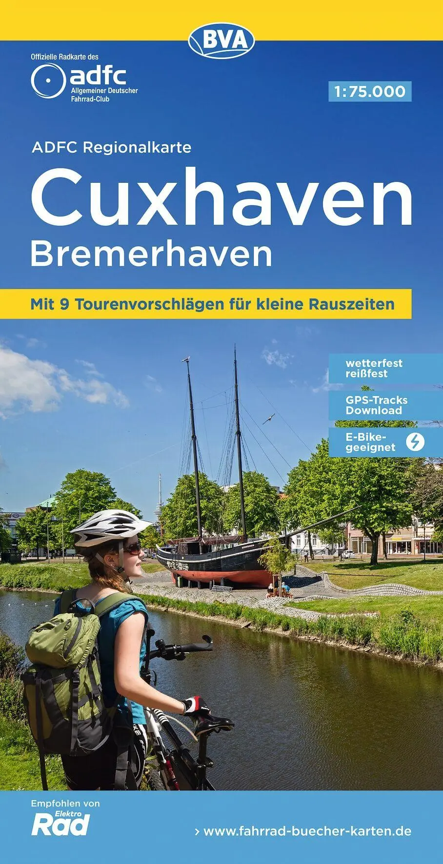 Cover: 9783969902738 | BVA ADFC Regionalkarte Cuxhaven Bremerhaven 1:75.000 | V. (u. a.)