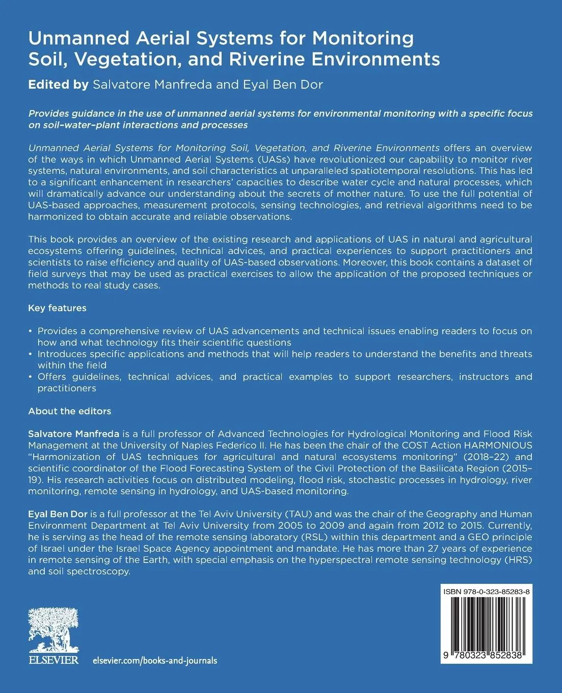 Rückseite: 9780323852838 | Unmanned Aerial Systems for Monitoring Soil, Vegetation, and...