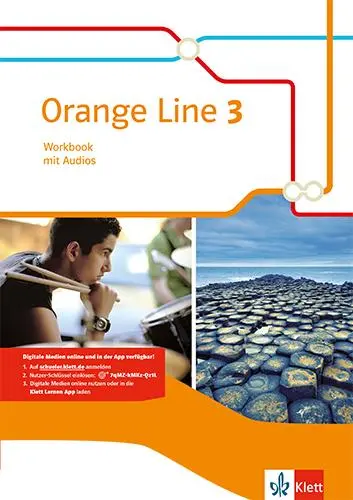Cover: 9783125482838 | Orange Line 3. Workbook mit Audios Klasse 7 | Frank Haß | Bundle