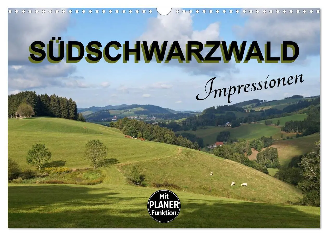 Cover: 9783457992838 | Südschwarzwald - Impressionen (Wandkalender 2026 DIN A3 quer),...