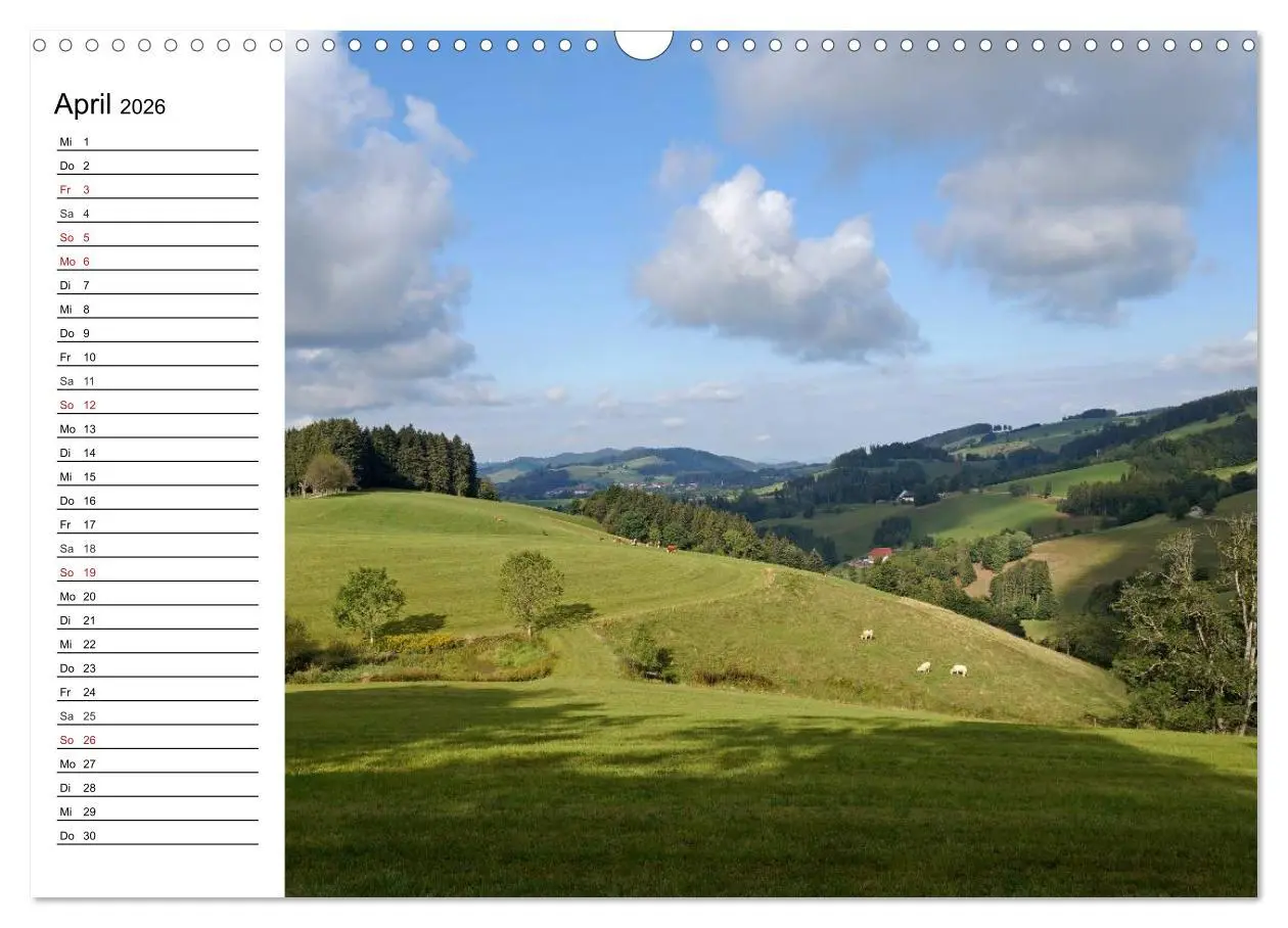 Bild: 9783457992838 | Südschwarzwald - Impressionen (Wandkalender 2026 DIN A3 quer),...