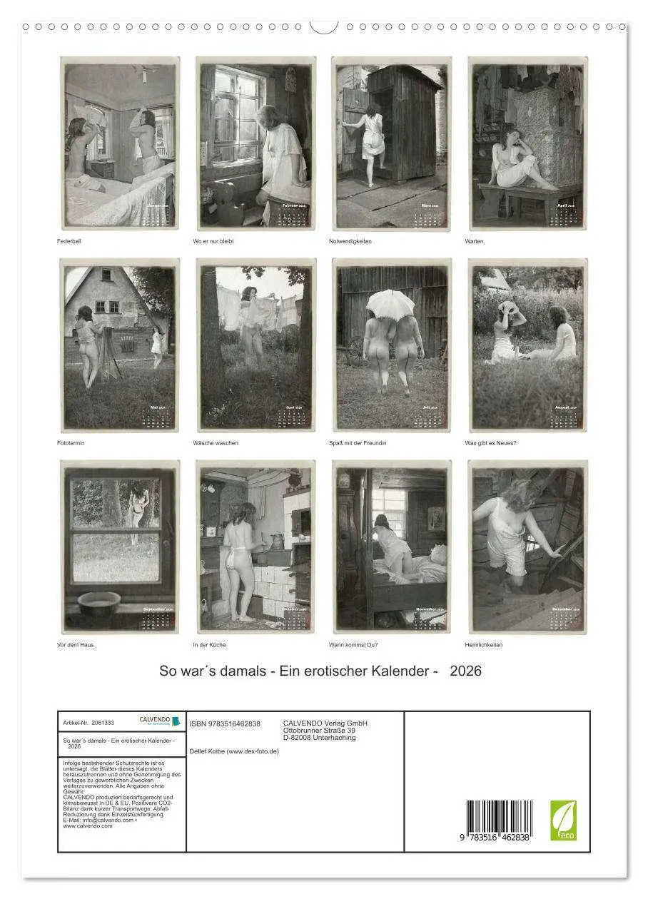 Bild: 9783516462838 | So war´s damals - Ein erotischer Kalender - 2026 (hochwertiger...