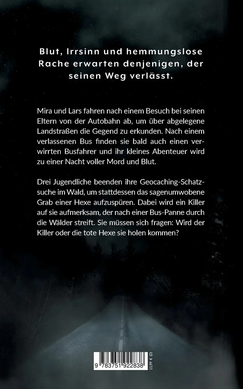 Rückseite: 9783751922838 | Roadkill | Ein Weg wird dein letzter sein | Tanja Hanika | Taschenbuch