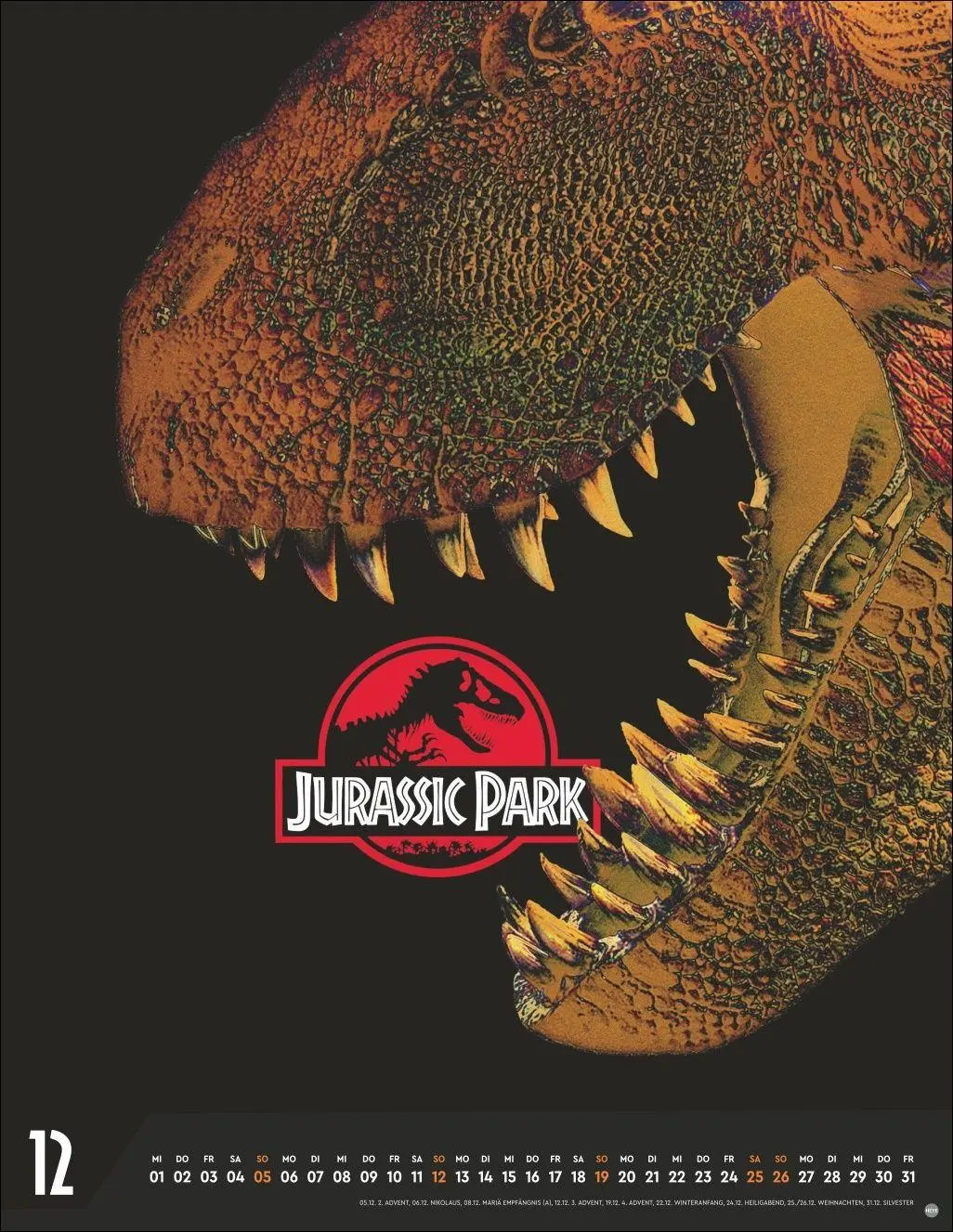 Bild: 9783756422838 | Jurassic Filmplakate Posterkalender 2027 | Kalender | 14 S. | Deutsch
