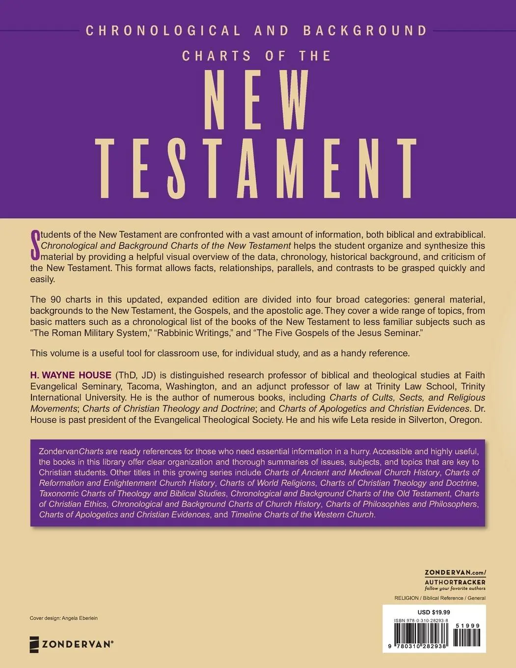 Rückseite: 9780310282938 | Chronological and Background Charts of the New Testament | House