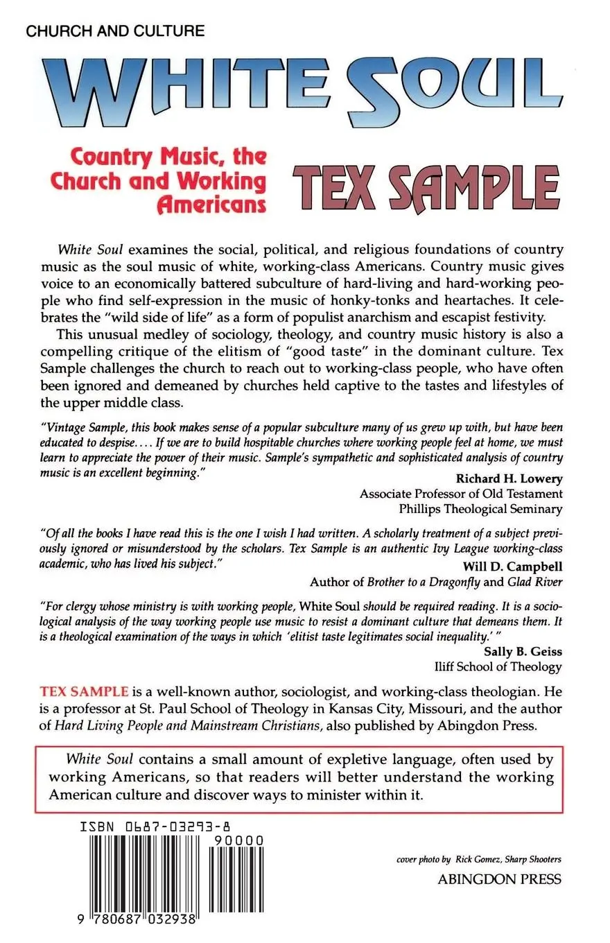 Rückseite: 9780687032938 | White Soul | Tex Sample | Taschenbuch | Kartoniert / Broschiert | 1996