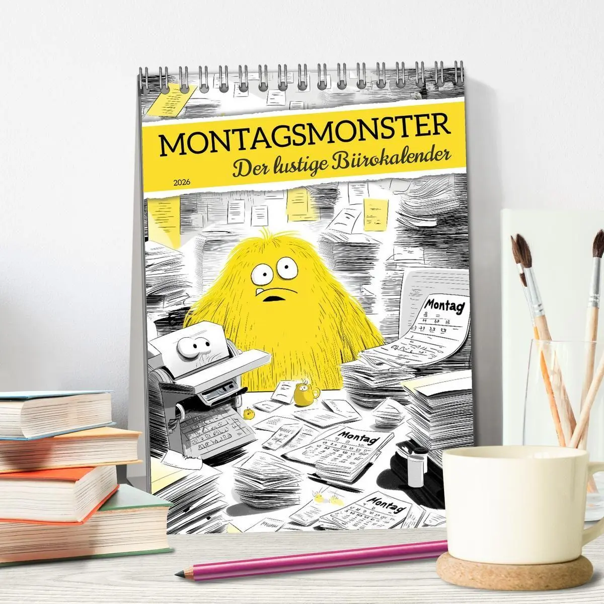 Bild: 9783516692938 | Montagsmonster - der lustige Bürokalender (Tischkalender 2026 DIN...