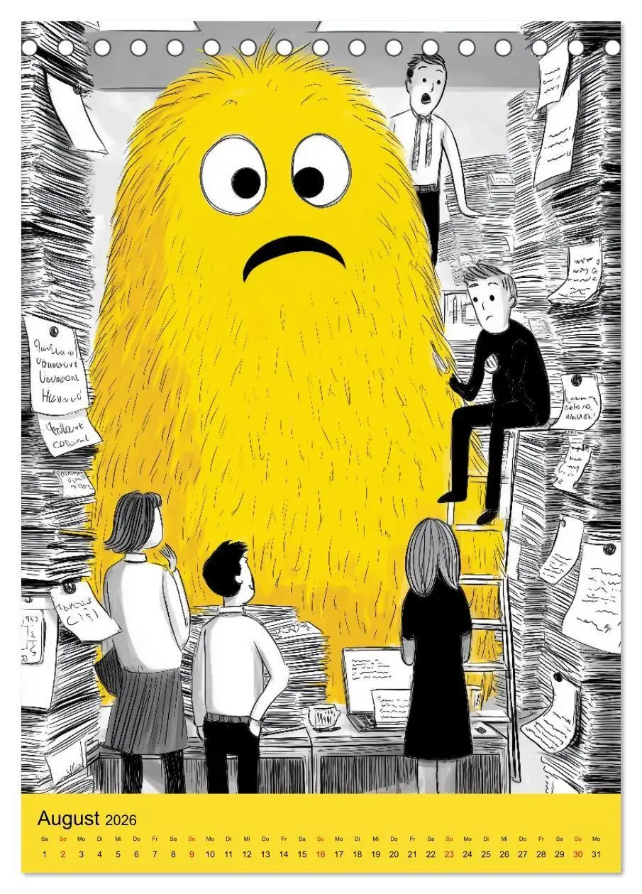 Bild: 9783516692938 | Montagsmonster - der lustige Bürokalender (Tischkalender 2026 DIN...