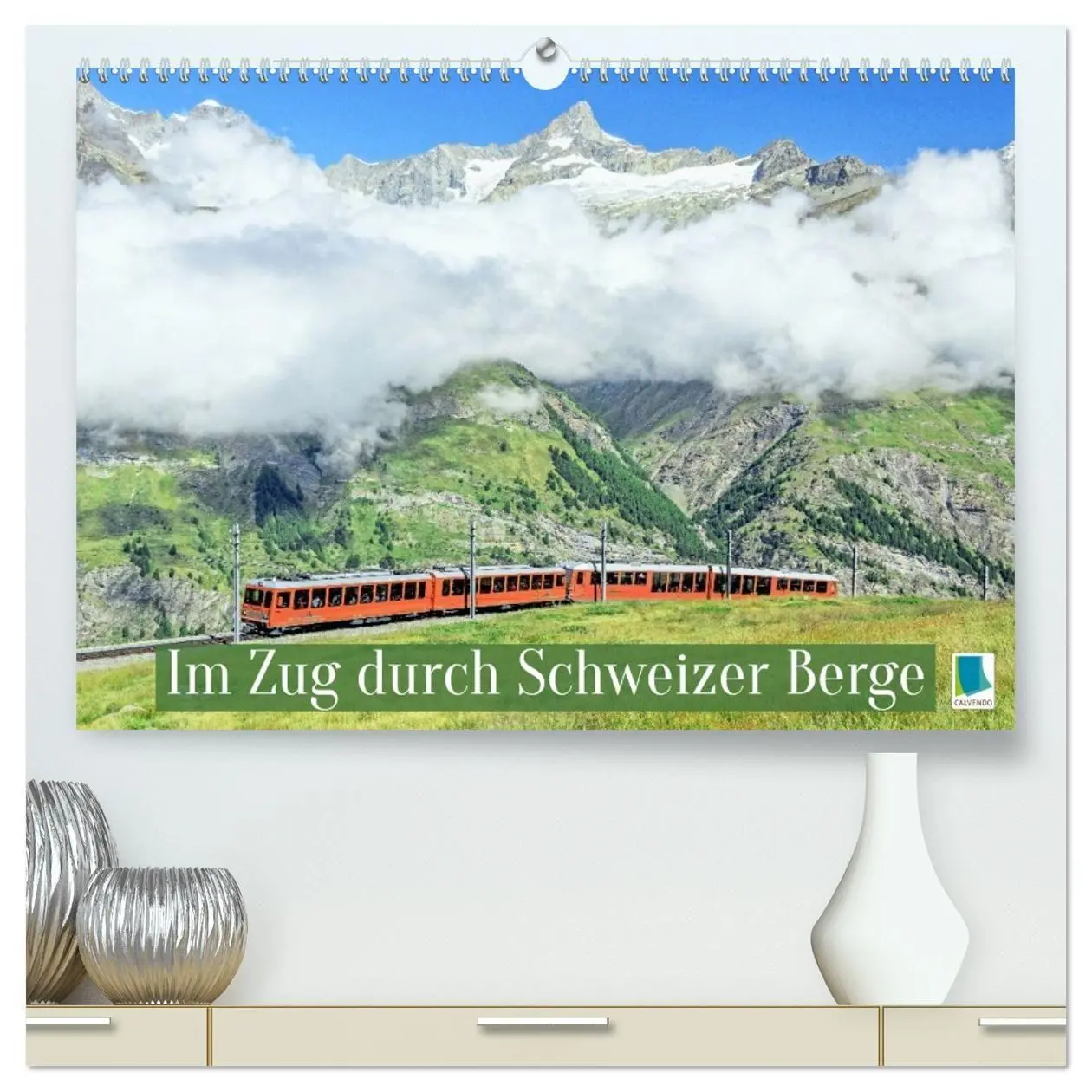 Cover: 9783516902938 | Im Zug durch Schweizer Berge (hochwertiger Premium Wandkalender...