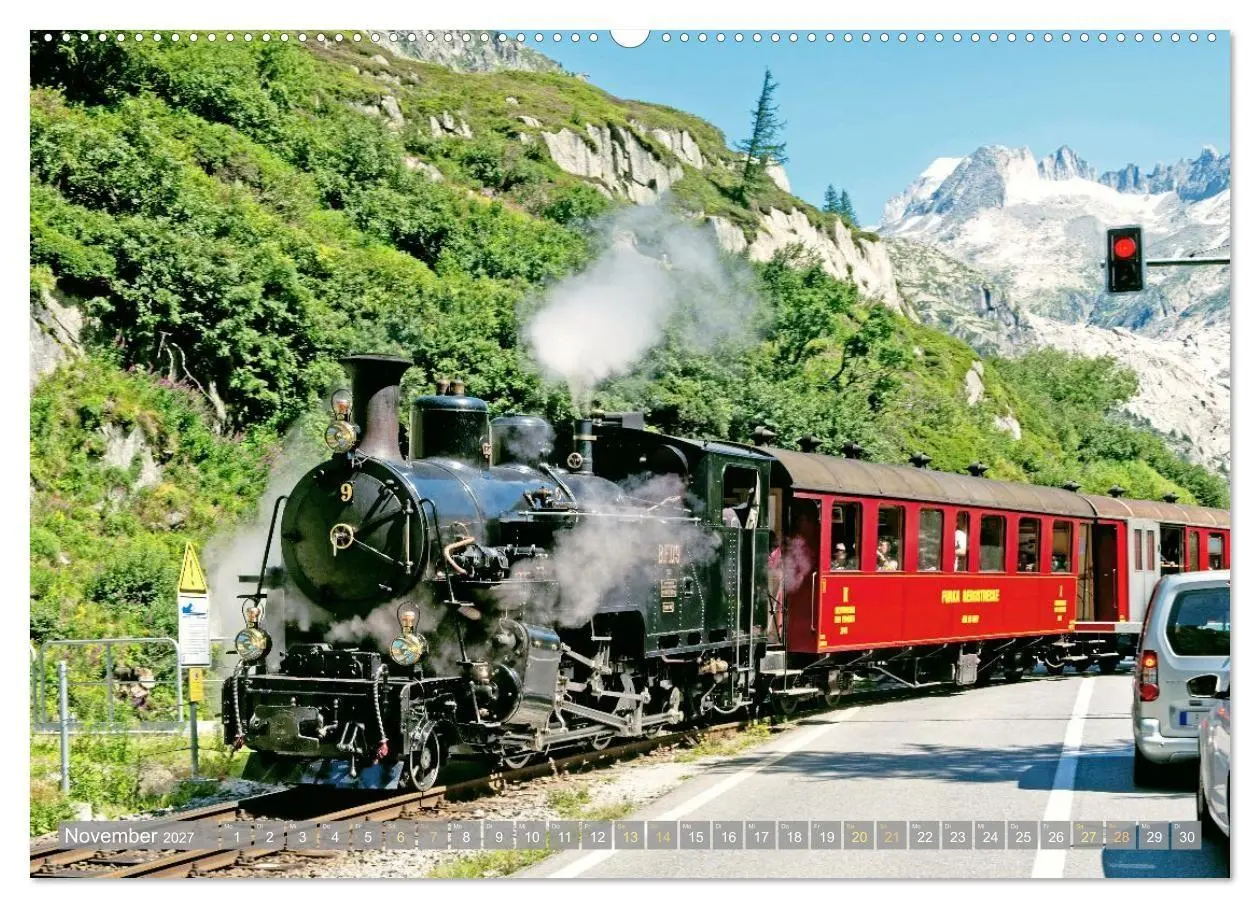Bild: 9783516902938 | Im Zug durch Schweizer Berge (hochwertiger Premium Wandkalender...
