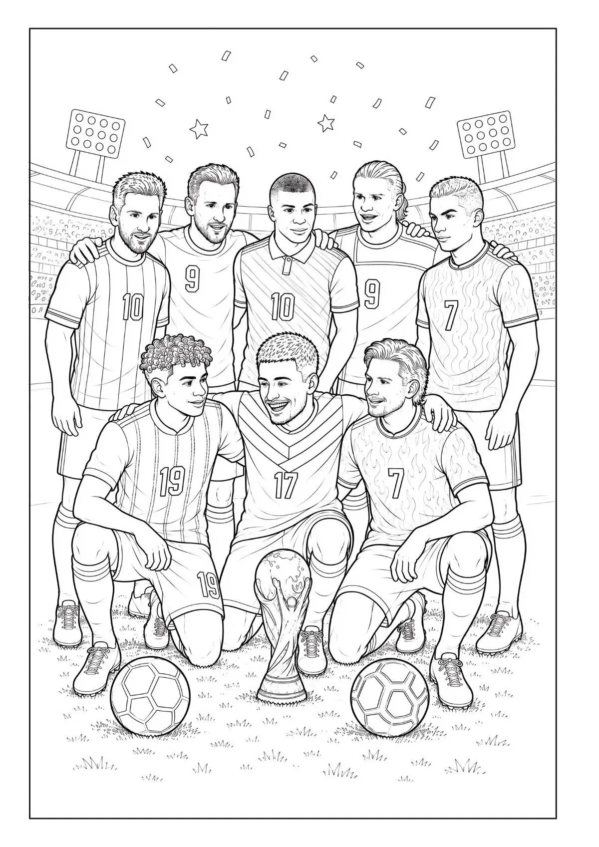 Bild: 9783986572938 | WM 2026 Fußball Malbuch für Kinder ab 6 Jahren mit 70 authentischen...