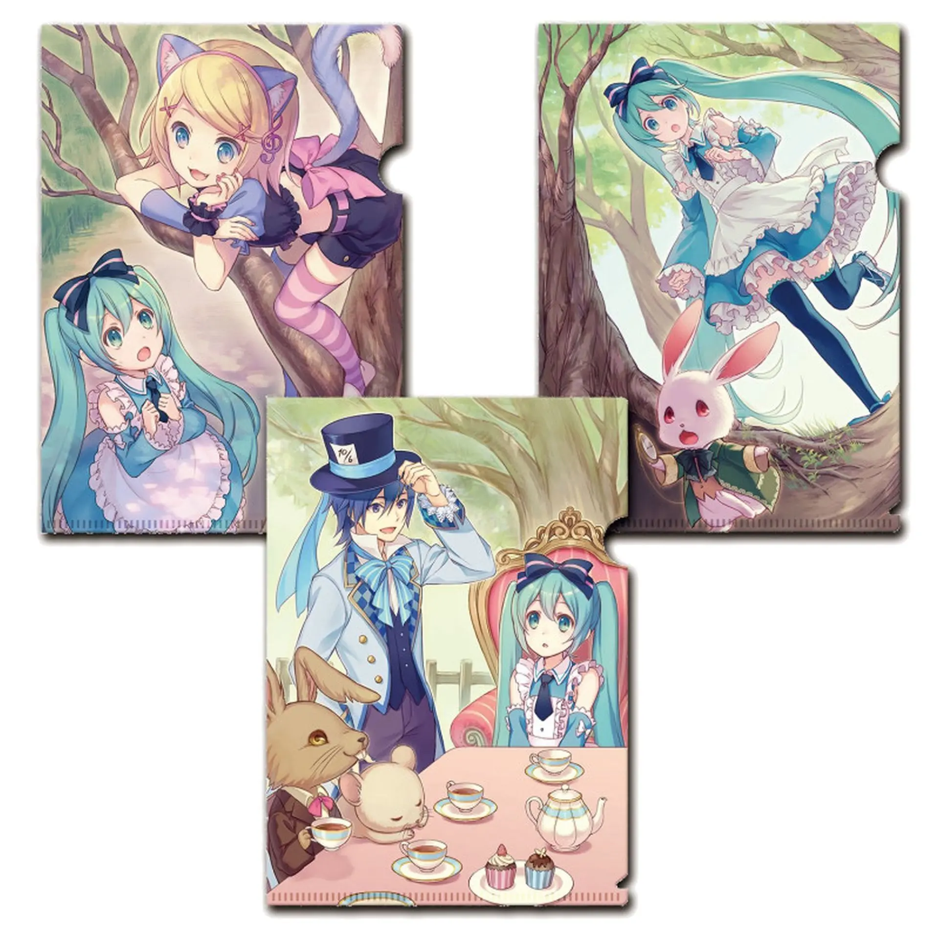 Cover: 8720828183038 | Clearfile Set - Miku Hatsune - A4 (3 St) | 448/85145 | Sakami