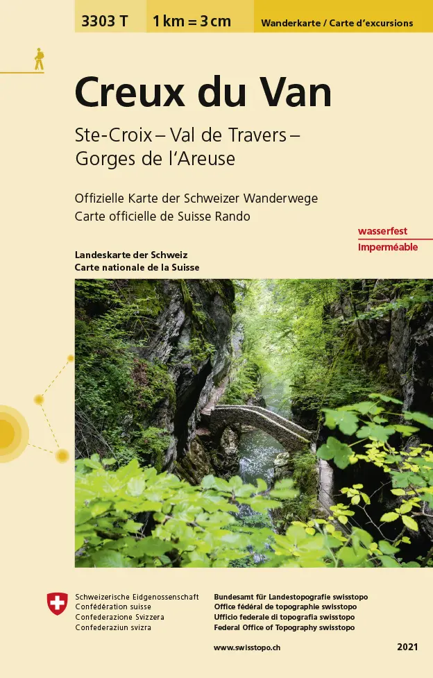 Cover: 9783302333038 | 3303T Creux du Van Carte d'excursions | swisstopo | (Land-)Karte