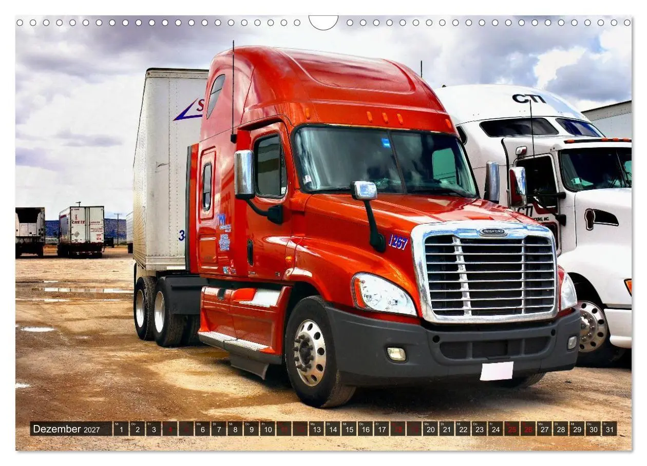 Bild: 9783516963038 | Amerikanische Lastwagen - Trucks (Wandkalender 2027 DIN A3 quer),...
