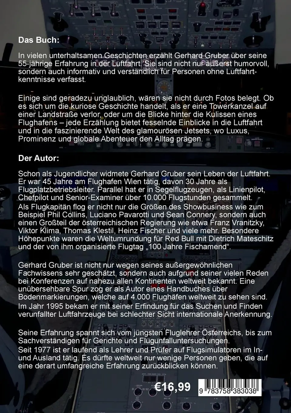 Rückseite: 9783758383038 | Unglaubliche Luftfahrtgeschichten, Band 1 | Meine Erlebnisse | Gruber