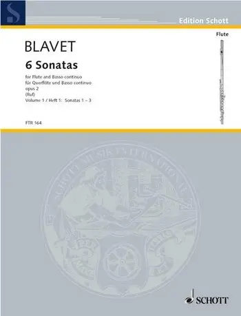 Cover: 9790001113038 | Sonaten(6) 1 Opus 2 | Michel Blavet | Buch | Schott Music