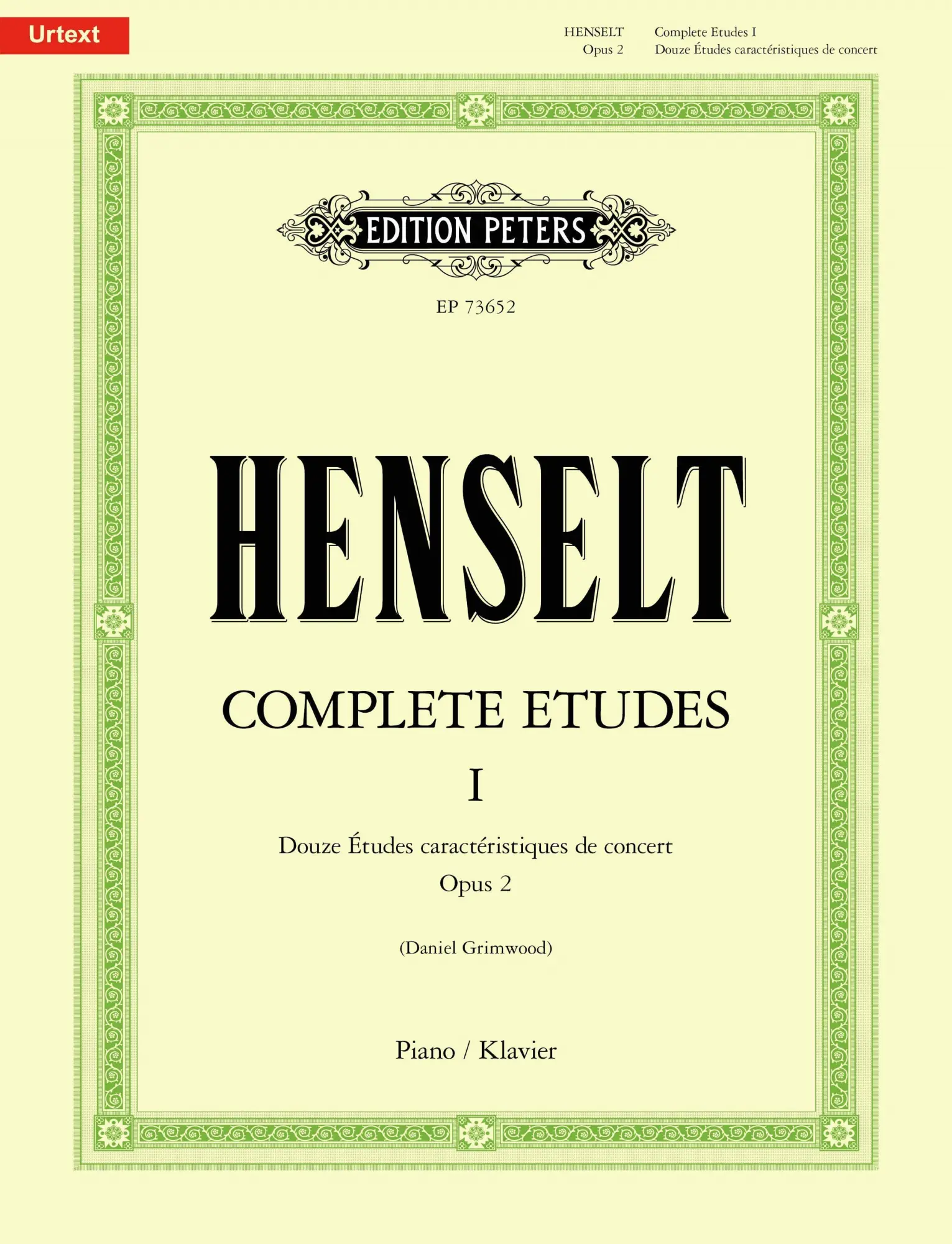 Cover: 9790577023038 | Complete Etudes for Piano, Volume I | Daniel Grimwood | Buch | Deutsch