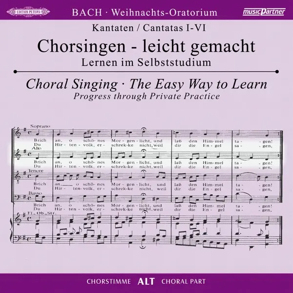 Weihnachtsoratorium BWV 248 Chorstimme Alt 2 Audio-CDs - Johann Sebastian Bach (Hörbuch)