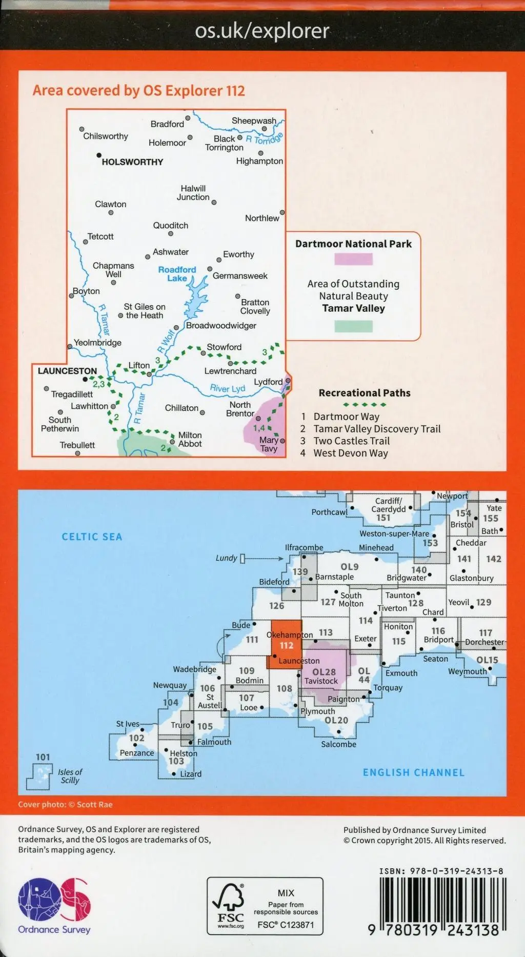 Bild: 9780319243138 | Launceston and Holsworthy | Ordnance Survey | (Land-)Karte | Englisch