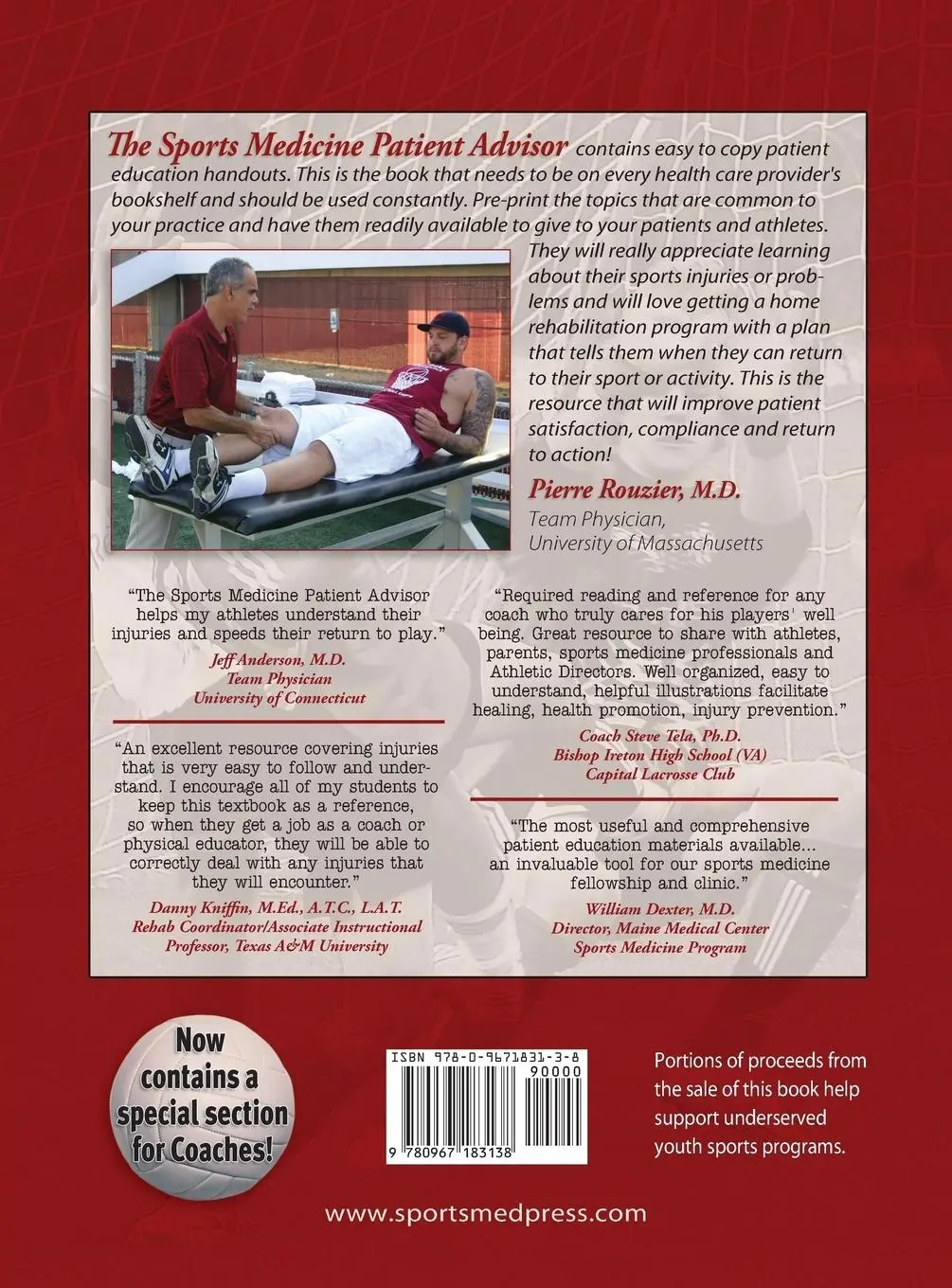 Rückseite: 9780967183138 | The Sports Medicine Patient Advisor, Third Edition, Hardcopy | Rouzier