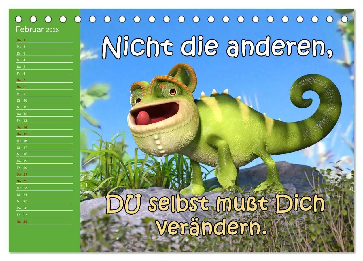 Bild: 9783457623138 | Tierische Toons (Tischkalender 2026 DIN A5 quer), CALVENDO...