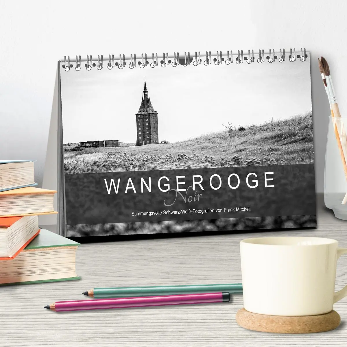Bild: 9783457863138 | Wangerooge Noir (Tischkalender 2026 DIN A5 quer), CALVENDO...