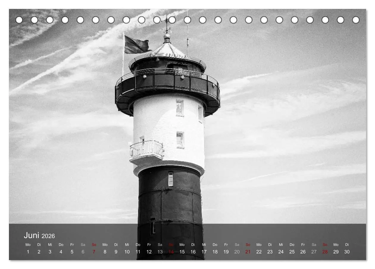 Bild: 9783457863138 | Wangerooge Noir (Tischkalender 2026 DIN A5 quer), CALVENDO...