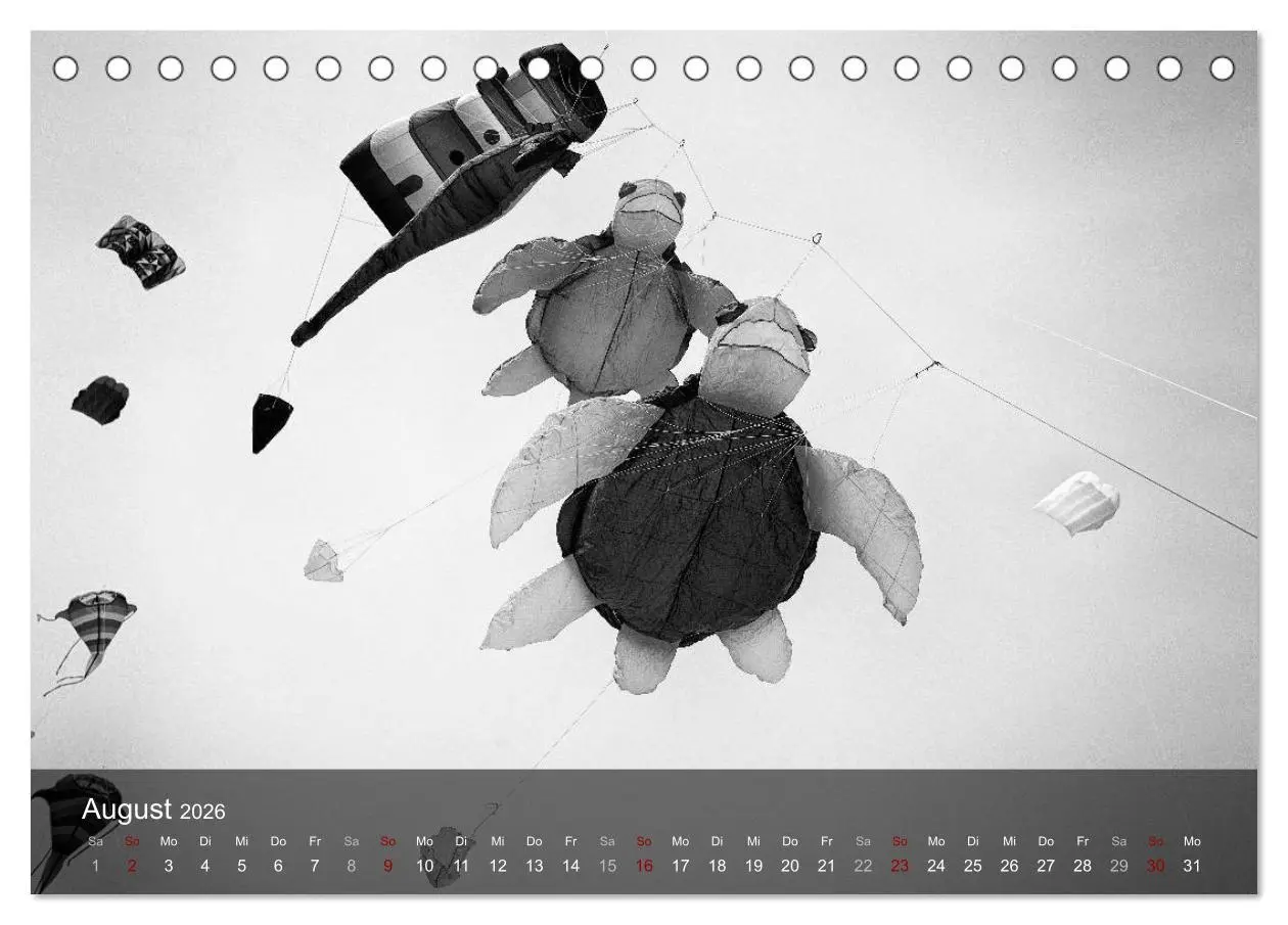 Bild: 9783457863138 | Wangerooge Noir (Tischkalender 2026 DIN A5 quer), CALVENDO...