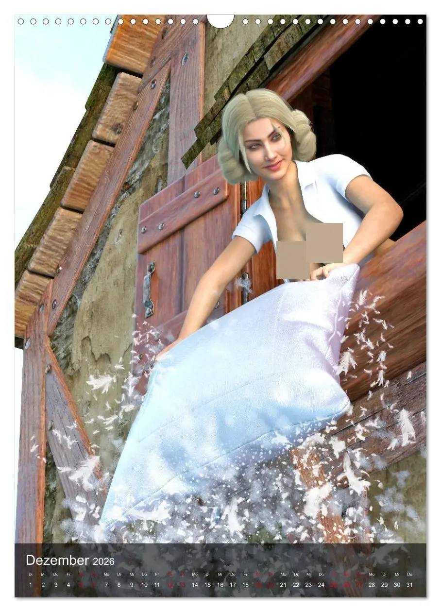 Bild: 9783516333138 | Märchenhafte Pin Ups (Wandkalender 2026 DIN A3 hoch), CALVENDO...