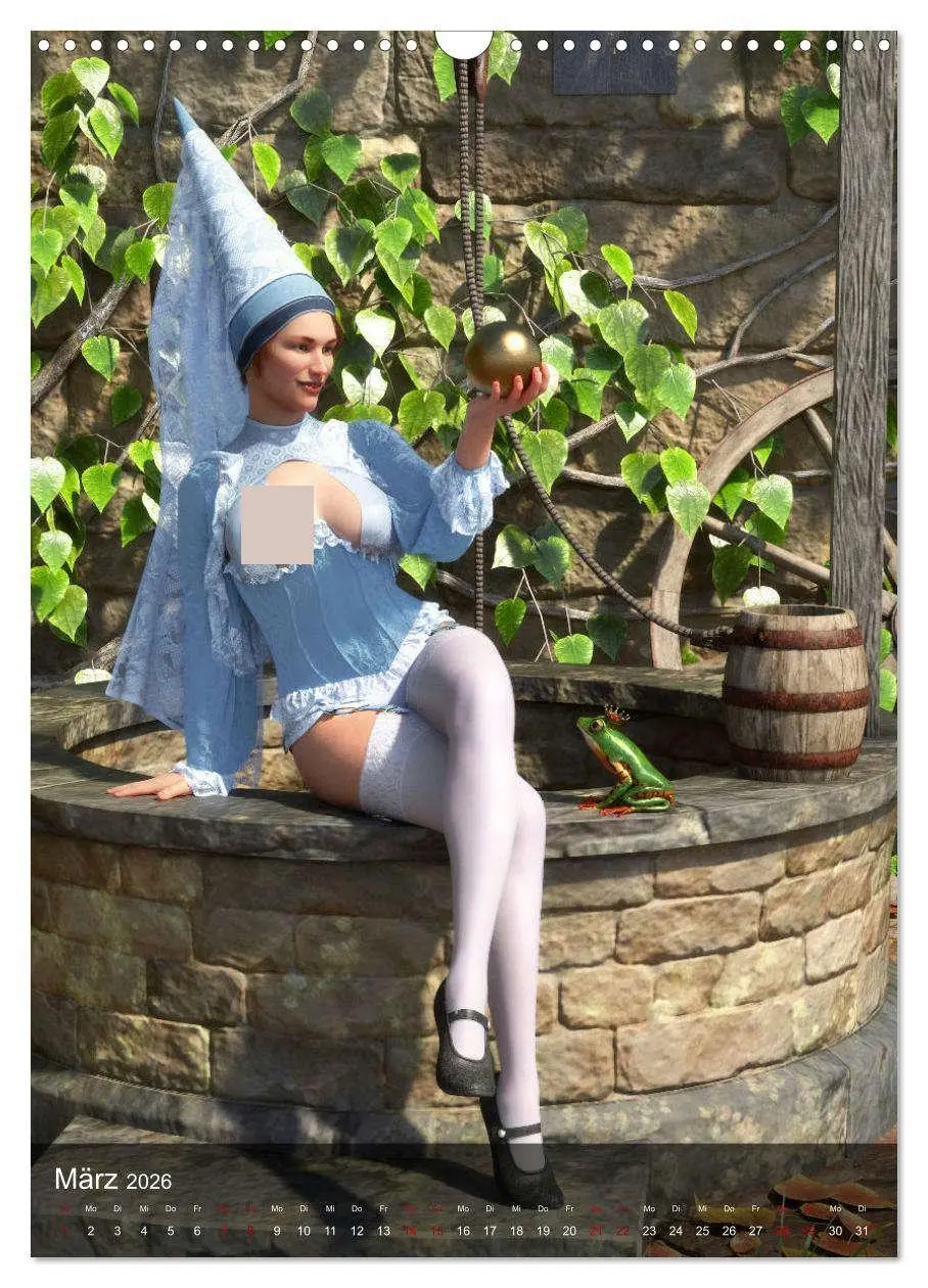 Bild: 9783516333138 | Märchenhafte Pin Ups (Wandkalender 2026 DIN A3 hoch), CALVENDO...