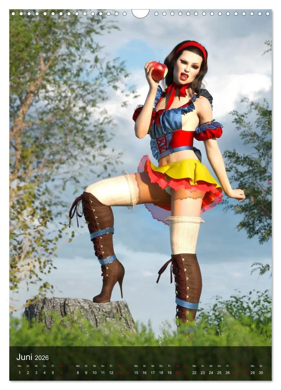 Bild: 9783516333138 | Märchenhafte Pin Ups (Wandkalender 2026 DIN A3 hoch), CALVENDO...