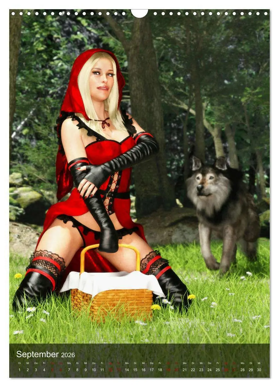 Bild: 9783516333138 | Märchenhafte Pin Ups (Wandkalender 2026 DIN A3 hoch), CALVENDO...