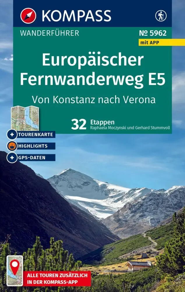 Cover: 9783991543138 | KOMPASS Wanderführer Europäischer Fernwanderweg E5, Von Konstanz...