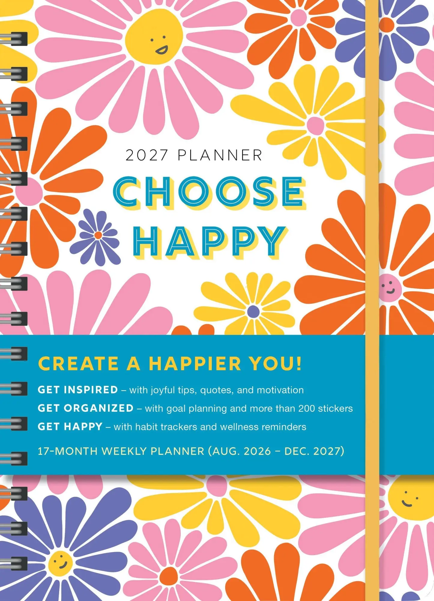 Cover: 9781464293238 | 2027 Choose Happy Planner | Sourcebooks | Kalender | Englisch | 2027