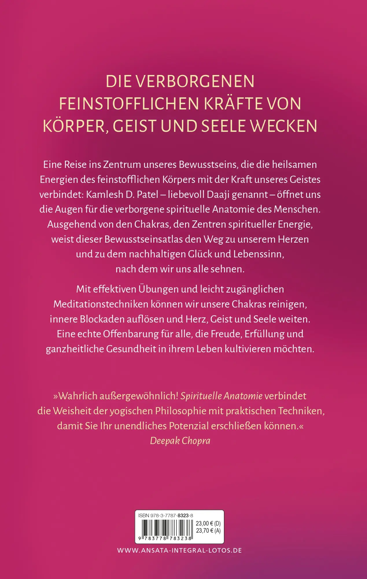 Bild: 9783778783238 | Spirituelle Anatomie | Daaji Kamlesh D. Patel | Buch | 352 S. | 2025