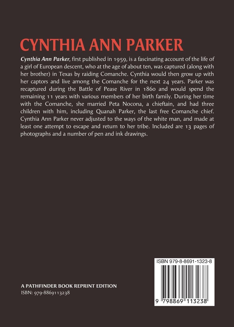 Rückseite: 9798869113238 | Cynthia Ann Parker | Grace Jackson | Taschenbuch | Englisch | 2024