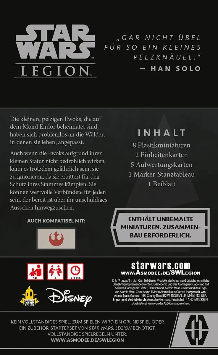 Bild: 841333123338 | Star Wars Legion - Ewok-Krieger | Alex Davy | Spiel | FFGD4705 | 2023
