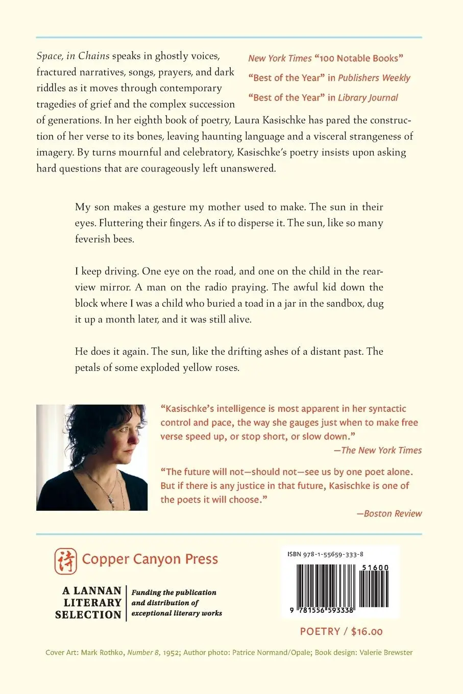 Rückseite: 9781556593338 | Space, In Chains | Laura Kasischke | Taschenbuch | Englisch | 2011