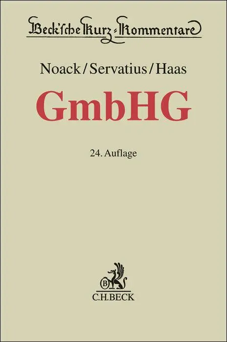 Cover: 9783406803338 | Gesetz betreffend die Gesellschaften mit beschränkter Haftung | Buch